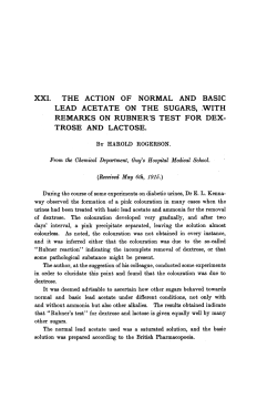 xxi. the action of normal and basic lead acetate on the sugars