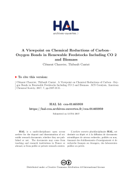A Viewpoint on Chemical Reductions of Carbon&ndash; Oxygen Bonds in