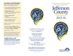 Jefferson County High School (JCHS) - JCPS