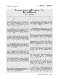 Borderless Science and Borderless Arts: Past