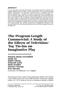 A study of the effects of television/toy tie