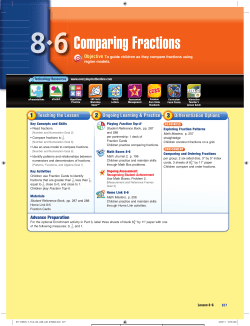 Comparing Fractions