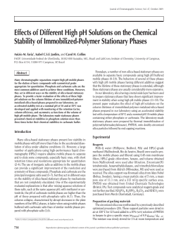 Effects of Different High pH Solutions on the Chemical Stability of