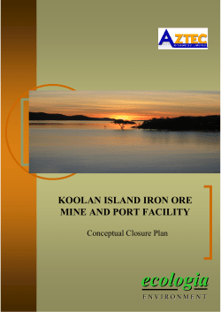 Koolan Island Conceptual Closure Plan