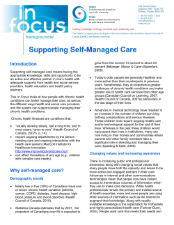 Supporting Self-Managed Care