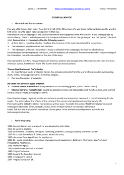 edgar allan poe - Meetingitaca