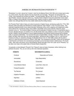 american romanticism overview 1[1]