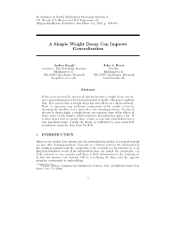 A Simple Weight Decay Can Improve Generalization