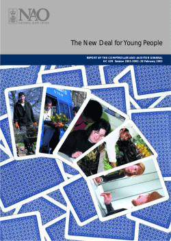 NAO report (HC 639 2001-2002): The New Deal for Young People