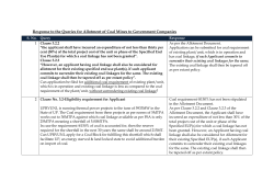 For allotment of coal mines to govt companies Part I