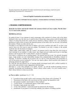 Egzamin programowy dla student&oacute;w kierunk&oacute;w nieekonomicznych