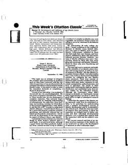 Marcia JE. Development and validation of ego identity status. J