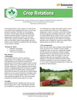 Crop Rotations - University of Tennessee Extension