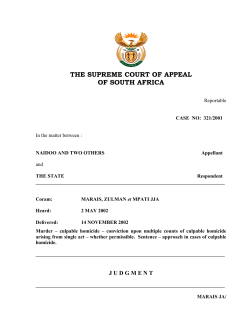 the supreme court of appeal of south africa