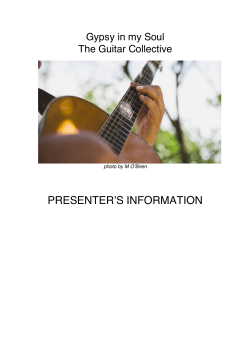 The Guitar Collective- Gyspy in my Soul -Presenter-Pack v2