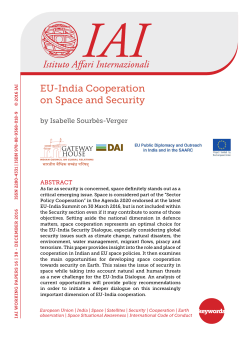 EU-India Cooperation on Space and Security