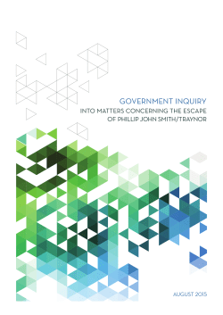 Government Inquiry into Matters Concerning the Escape of Phillip