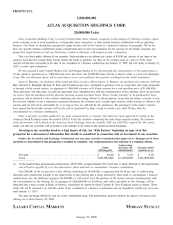 atlas acquisition holdings corp.