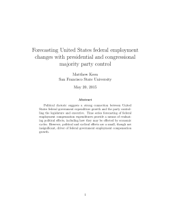 Forecasting United States federal employment