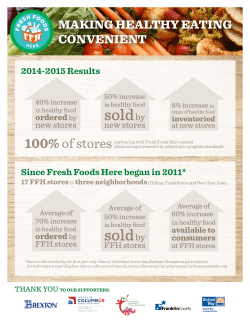 Fresh Foods Here One Pager - United Way of Central Ohio