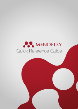 Quick Reference Guide