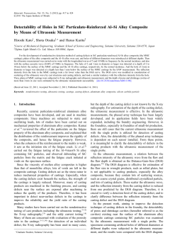 Detectability of Holes in SiC Particulate