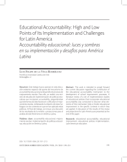Educational Accountability: High and Low Points of Its