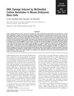 DNA Damage Induced by Multiwalled Carbon