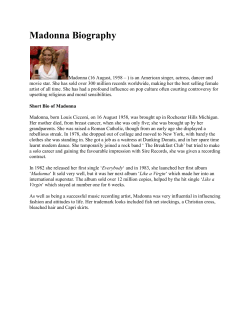 Madonna Biography