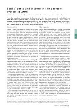 Banks` costs and income in the payment system in