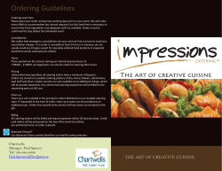 Ordering Guidelines