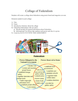 Collage of Federalism - Warren County Schools