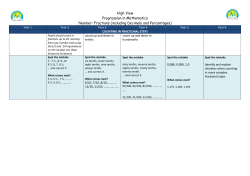 Progression in Fractions