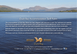 tariff PDF - Duck Bay Hotel