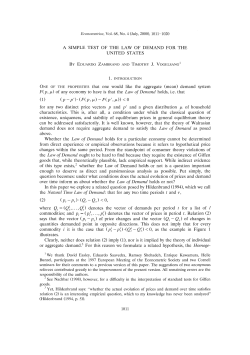 A Simple Test of the Law of Demand for the United States
