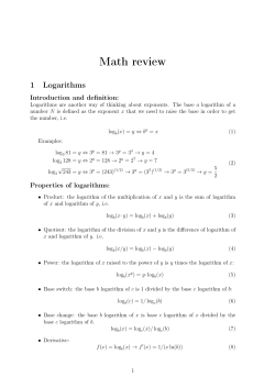 Math review