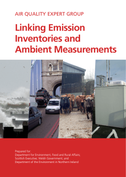 Linking Emission Inventories and Ambient Measurements - UK-Air