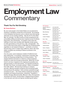 Thank You For Not Smoking