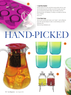 1. Iced Tea Control 2. Ice Cube trays 3 1 2 4