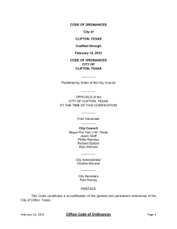 Approved Code of Ordinances 120214