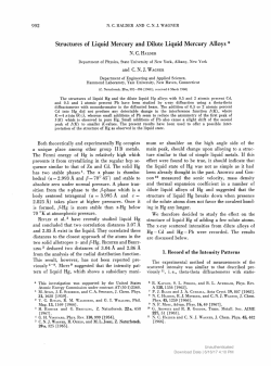 Structures of Liquid Mercury and Dilute Liquid Mercury