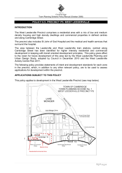 policy 6.5: precinct p5: west leederville