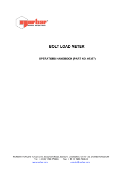 bolt load meter - Norbar Torque Tools