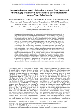 Interaction between gravity-driven listric normal fault linkage