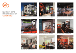 IGLU KELVIN GROVE STANDARD IMAGE SET CAPTION SHEET