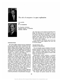 The role of computers in space explot:ation