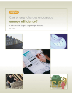 Can energy charges encourage energy efficiency?