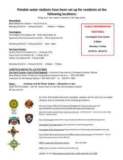 Potable water stations have been set up for residents at