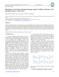 Dissociation of intra/inter-molecular hydrogen bonds of cellulose