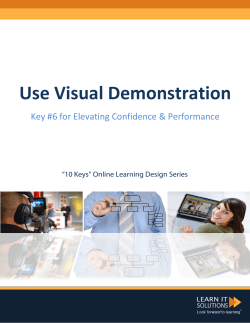 Use Visual Demonstration